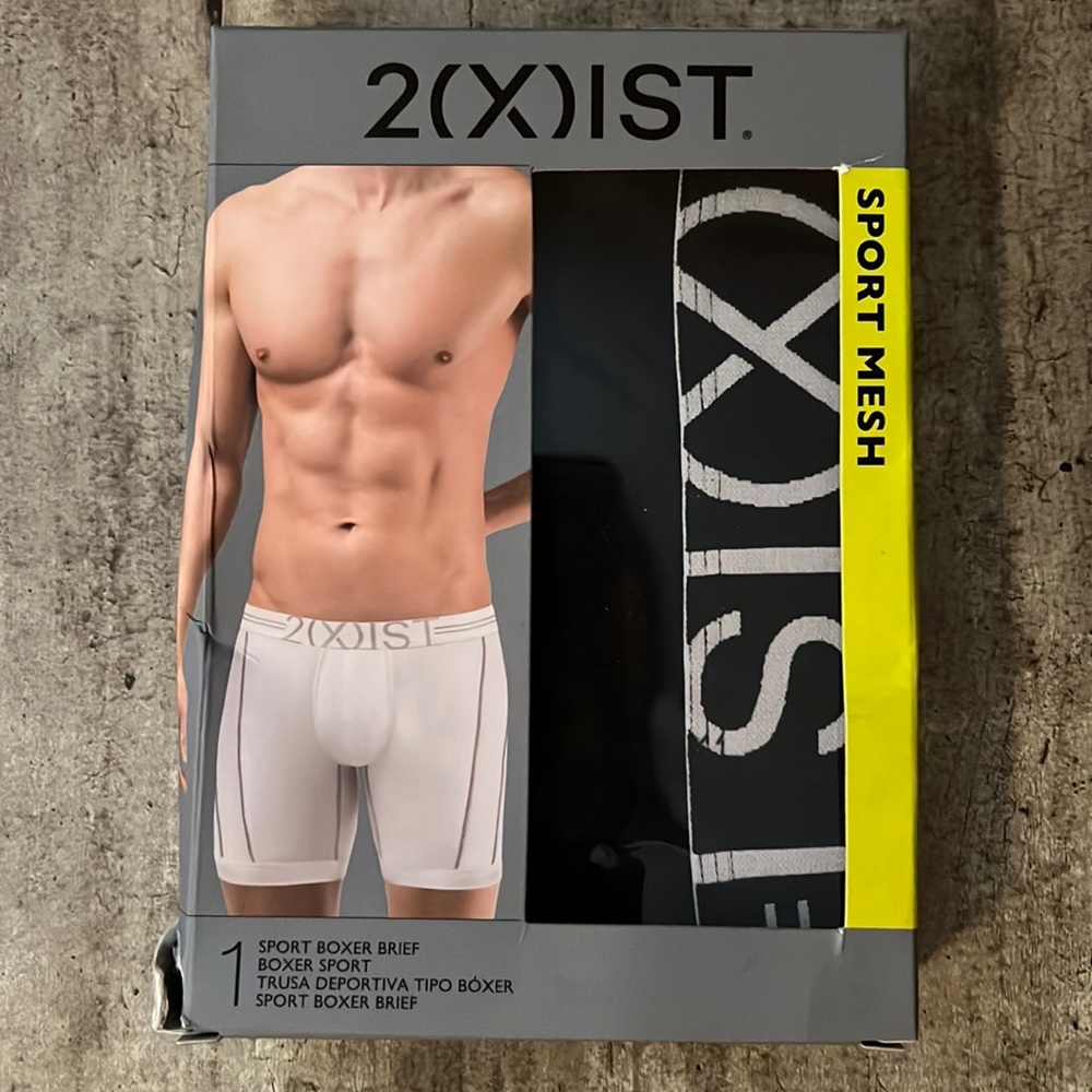BRAND NEW in BOX 2XIST Sport Mesh Boxer Brief